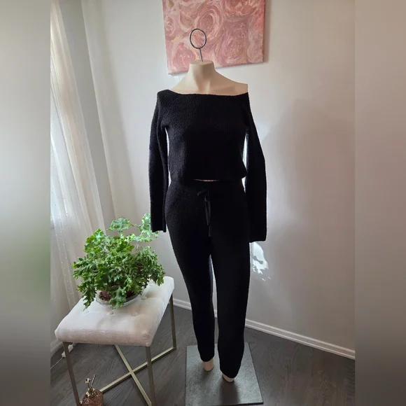 Express Pants Jumpsuits Express Black Sweater Set Poshmark